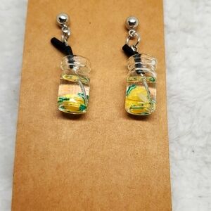 7/$10 Fruit Jar Earrings, New